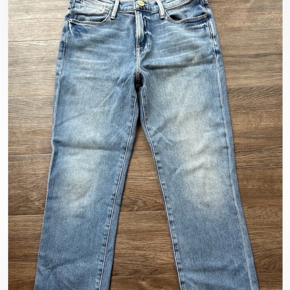 Frame Jeans - Le High Straight cropped, 25, Breakwater,  EUC, Medium Wash